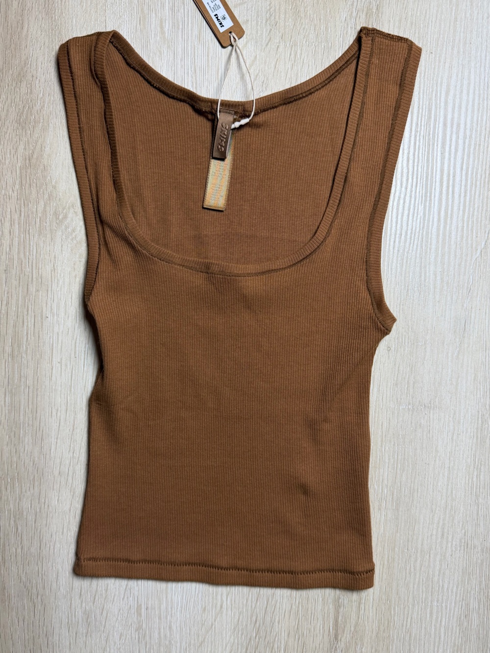 Skims Cotton Rib Tank in Chai Size Small NWT